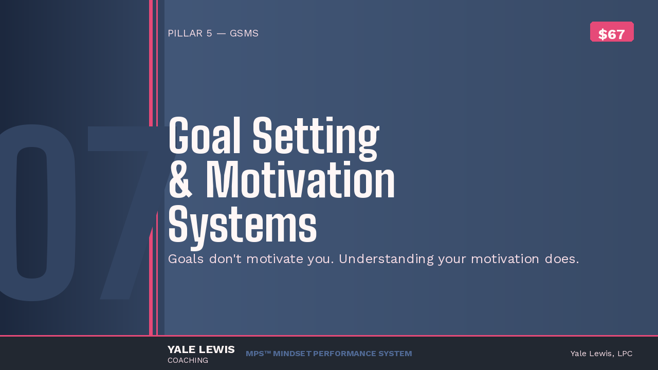 Goal Setting and Motivation Systems cover