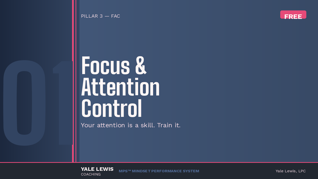 Focus and Attention Control cover